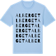 Blue Soul t-shirt med Alberget ordlek t-shirt