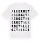 White t-shirt med Alberget ordlek t-shirt