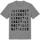 Mid Heather Gray t-shirt med Alberget ordlek t-shirt