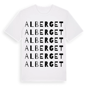 Alberget ordlek t-shirt – ekologisk bomull t-shirt från Pinshirt