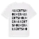 White t-shirt med Albertsholmen ordlek t-shirt