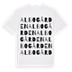 Albogården ordlek t-shirt