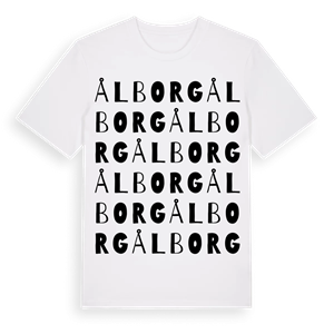 Ålborg ordlek t-shirt – ekologisk bomull t-shirt från Pinshirt