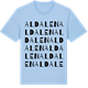 Blue Soul t-shirt med Aldalen ordlek t-shirt
