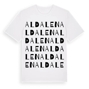 Aldalen ordlek t-shirt – ekologisk bomull t-shirt från Pinshirt