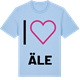 Blue Soul t-shirt med Jag älskar Äle t-shirt stort tryck