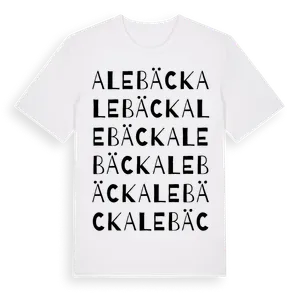 Alebäck ordlek t-shirt – ekologisk bomull t-shirt från Pinshirt
