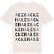 Vintage White t-shirt med Alebacken ordlek t-shirt