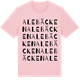 Pink Cotton t-shirt med Alebäcken ordlek t-shirt