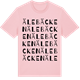 Pink Cotton t-shirt med Älebäcken ordlek t-shirt