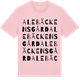 Pink Cotton t-shirt med Alebäckens gård ordlek t-shirt