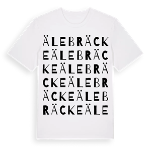 Älebräcke ordlek t-shirt – ekologisk bomull t-shirt från Pinshirt