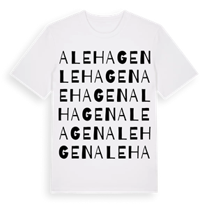 Alehagen ordlek t-shirt – ekologisk bomull t-shirt från Pinshirt