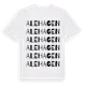 White t-shirt med Alehagen ordlek t-shirt