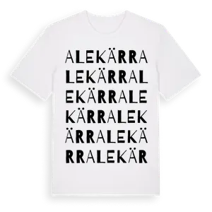 Alekärr ordlek t-shirt – ekologisk bomull t-shirt från Pinshirt