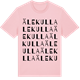 Pink Cotton t-shirt med Älekulla ordlek t-shirt