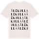 Vintage White t-shirt med Älekulla ordlek t-shirt