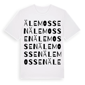 Älemossen ordlek t-shirt – ekologisk bomull t-shirt från Pinshirt