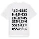 White t-shirt med Älemossen ordlek t-shirt