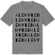 Mid Heather Gray t-shirt med Alemyren ordlek t-shirt