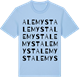 Blue Soul t-shirt med Alemyst ordlek t-shirt