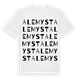 White t-shirt med Alemyst ordlek t-shirt