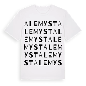 Alemyst ordlek t-shirt – ekologisk bomull t-shirt från Pinshirt