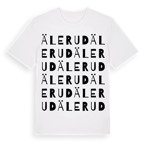 Älerud ordlek t-shirt – ekologisk bomull t-shirt från Pinshirt