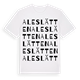 Aleslätten ordlek t-shirt