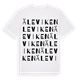 White t-shirt med Äleviken ordlek t-shirt