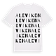 White t-shirt med Aleviken ordlek t-shirt