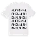 White t-shirt med Alfhem ordlek t-shirt