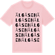 Pink Cotton t-shirt med Älgåsen ordlek t-shirt