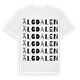 White t-shirt med Älgdalen ordlek t-shirt