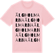 Pink Cotton t-shirt med Älgholmarna ordlek t-shirt