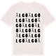 Vintage White t-shirt med Älgö ordlek t-shirt