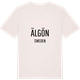 Vintage White t-shirt med Älgön i Sverige t-shirt