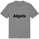 Mid Heather Gray t-shirt med Algots fetstil t-shirt