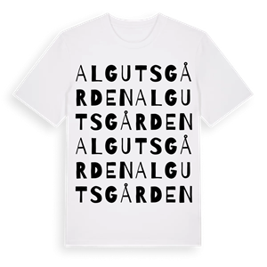 Algutsgården ordlek t-shirt – ekologisk bomull t-shirt från Pinshirt