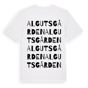 Algutsgården ordlek t-shirt – ekologisk bomull t-shirt från Pinshirt