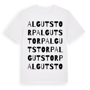 Algutstorp ordlek t-shirt – ekologisk bomull t-shirt från Pinshirt