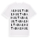 White t-shirt med Alhultan ordlek t-shirt