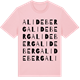 Pink Cotton t-shirt med Alideberg ordlek t-shirt