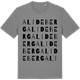 Mid Heather Gray t-shirt med Alideberg ordlek t-shirt