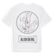 White t-shirt med Alideberg t-shirt
