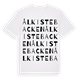 Ålkistebacken ordlek t-shirt