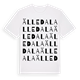 White t-shirt med Älledala ordlek t-shirt