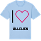 Blue Soul t-shirt med Jag älskar Ällelien t-shirt stort tryck