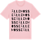 Pink Cotton t-shirt med Ällemosse ordlek t-shirt