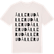 Vintage White t-shirt med Ållerud ordlek t-shirt